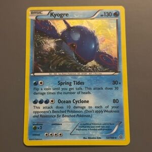 Kyogre Pokémon Card
